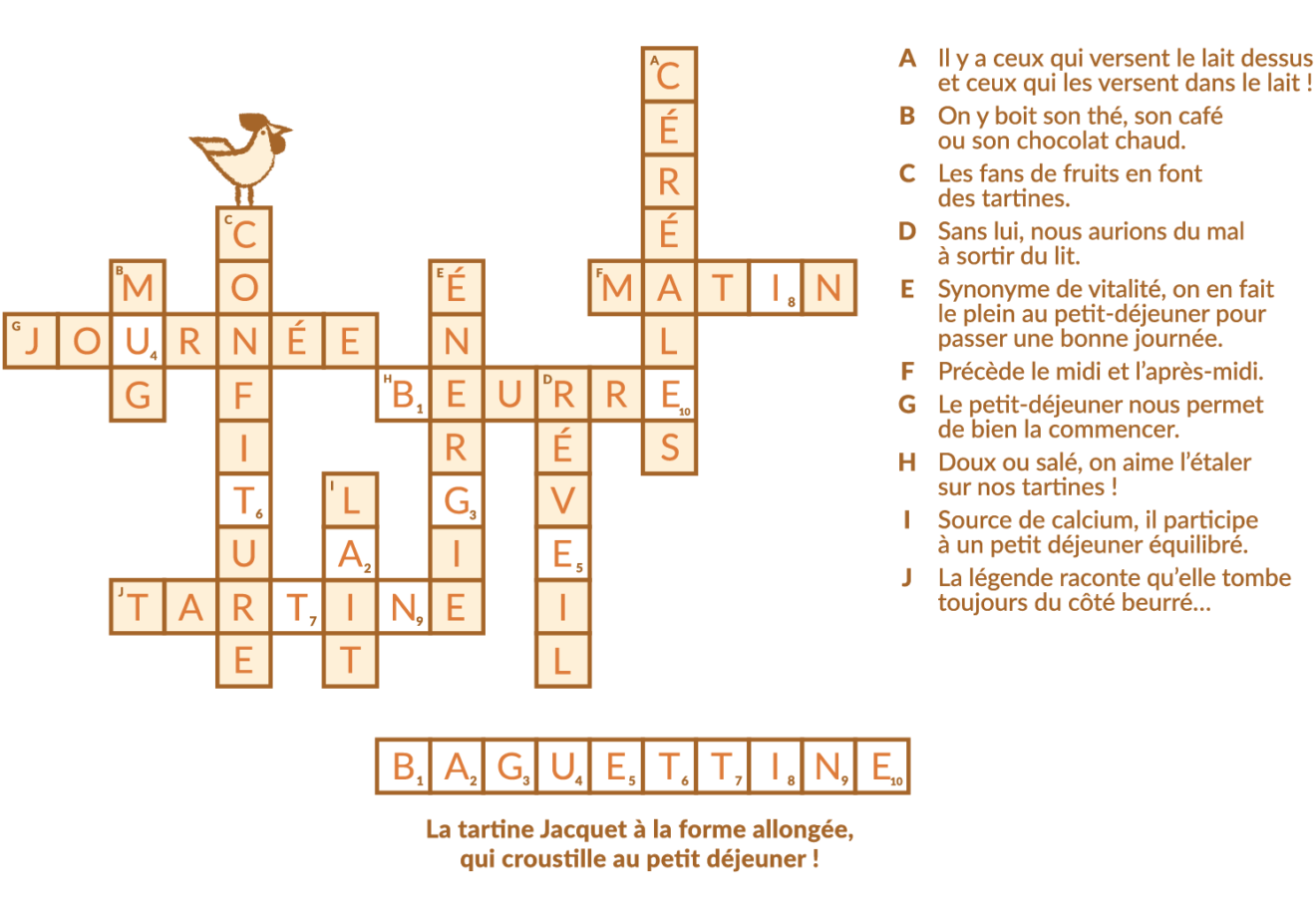 Mots croisés - Pains Jacquet