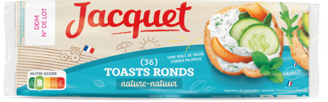 Toast Rond Toasts Ronds Nature 36 Tr. : pain toast par Jacquet
