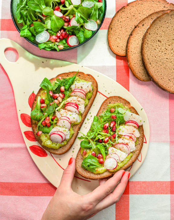 Tartines de bar et guacamole